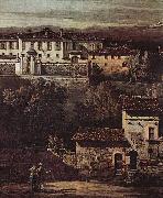 Bernardo Bellotto Das Dorf Gazzada, Blick von Sud-Ost auf die Villa Melzi d'Eril oil on canvas